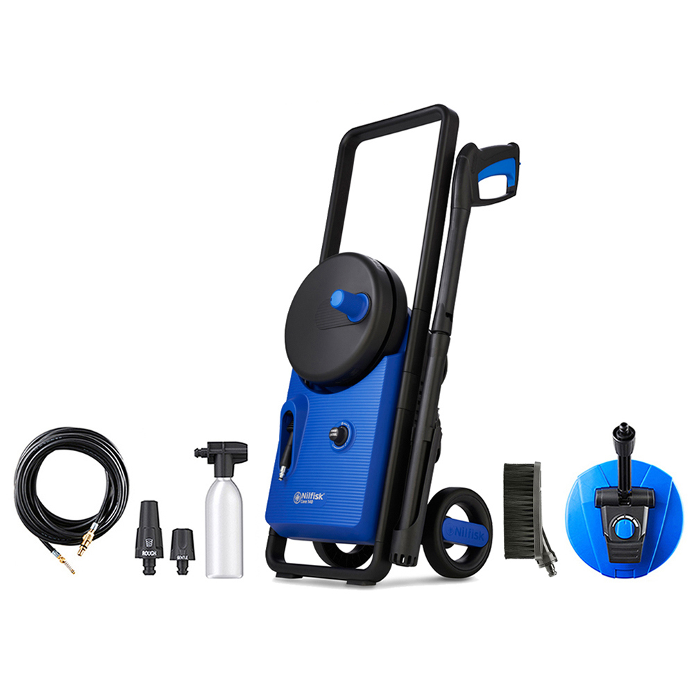 Nilfisk Core 140 Power Control Home Car Pressure Washer Bundle Home