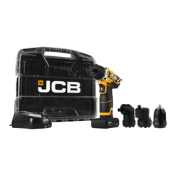 JCB 12V Cordless 4-in-1 Drill Driver with 2.0Ah Battery, Charger & Case