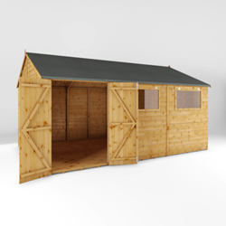 Mercia Premium Shiplap Reverse Apex Wooden Workshop 15 x 10