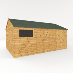 Mercia Premium Shiplap Reverse Apex Wooden Workshop 16 x 10