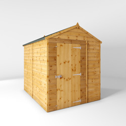 Mercia Shiplap Apex Wooden Shed 8 x 6 - Windowless