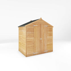 Mercia Overlap Double Door Apex Wooden Shed 4 x 6 - Windowless