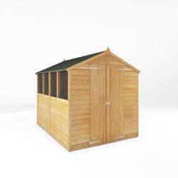 Mercia Overlap Double Door Apex Wooden Shed 8 x 6