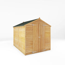 Mercia Overlap Double Door Apex Wooden Shed 8 x 6 - Windowless