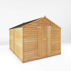 Mercia Overlap Apex Wooden Shed 10 x 8 - Windowless