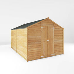 Mercia Overlap Apex Wooden Shed 12 x 8 - Windowless