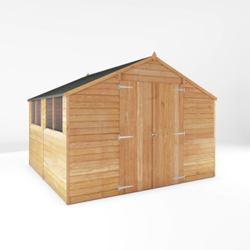 Mercia Overlap Apex Wooden Shed 10 x 10