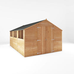 Mercia Overlap Apex Wooden Shed 15 x 10