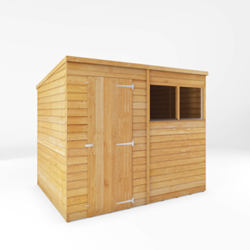 Mercia Overlap Pent Wooden Shed 8 x 6