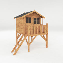 Mercia Poppy Tower Wooden Playhouse