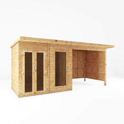 Mercia Main Wooden Summerhouse with Patio Area 16 x 6