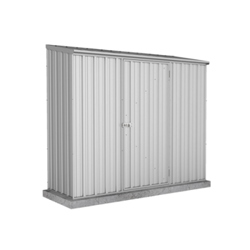 Absco Space Saver Pent Metal Shed 7 x 3 (Zinc)