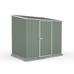 Absco Space Saver Titanium Pent Metal Shed 7 x 5 (Pale Eucalyptus)