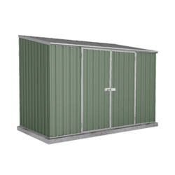 Absco Space Saver Titanium Pent Metal Shed 10 x 5 (Pale Eucalyptus)