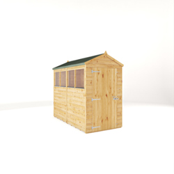 Mercia Woodsman Shiplap Apex Wooden Shed 8 x 4