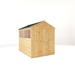 Mercia Woodsman Shiplap Apex Wooden Shed 8 x 6