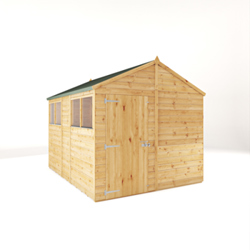 Mercia Woodsman Shiplap Apex Wooden Shed 10 x 8