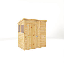 Mercia Woodsman Shiplap Pent Wooden Shed 6 x 4