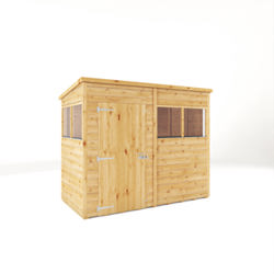 Mercia Woodsman Shiplap Pent Wooden Shed 8 x 4