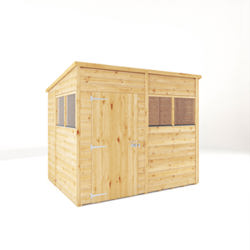 Mercia Woodsman Shiplap Pent Wooden Shed 8 x 6