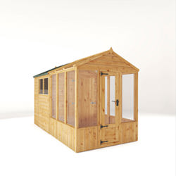 Mercia Woodsman Apex Greenhouse Combi Shed 12 x 6