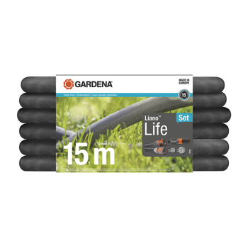 Gardena Liano Life Textile Hose Set 15m