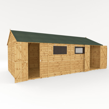 Mercia Premium Shiplap Reverse Apex Wooden Workshop 20 x 10