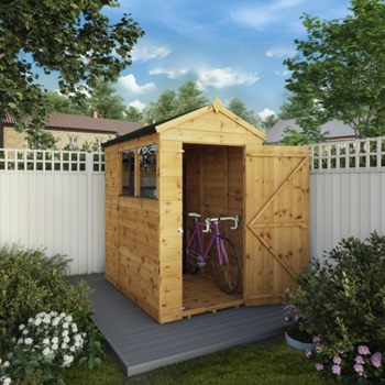 Mercia Shiplap Apex Wooden Shed 6 x 4