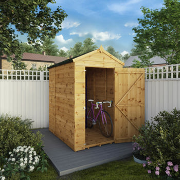 Mercia Shiplap Apex Wooden Shed 6 x 4 - Windowless