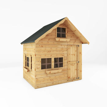 Mercia Swiss Cottage Double Storey Wooden Playhouse