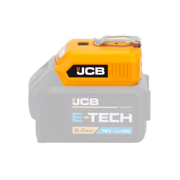 JCB 18V USB Power Adaptor & LED Torch (Bare)