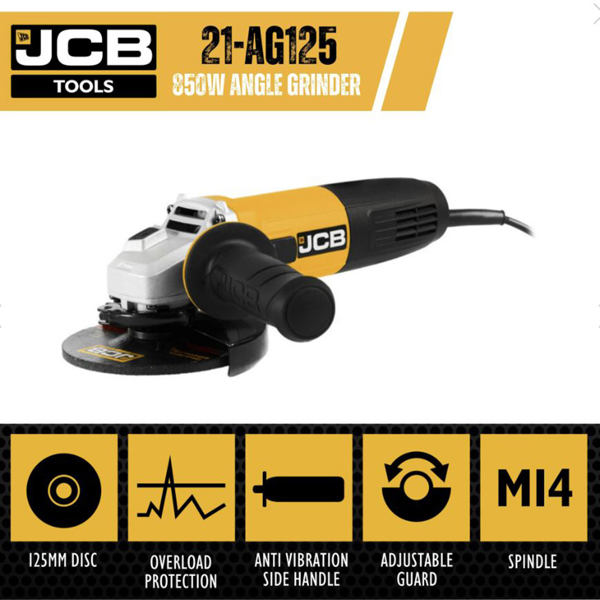 JCB 850W Electric Angle Grinder