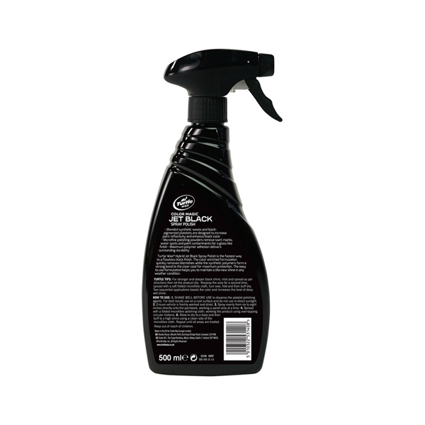 Turtle Wax Color Magic Jet Black Spray Polish (500ml)