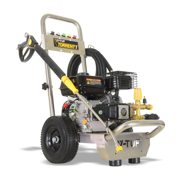 V-TUF TORRENT 1 Industrial 7HP Petrol Pressure Washer - 2755psi, 190 Bar, 13L/min +19