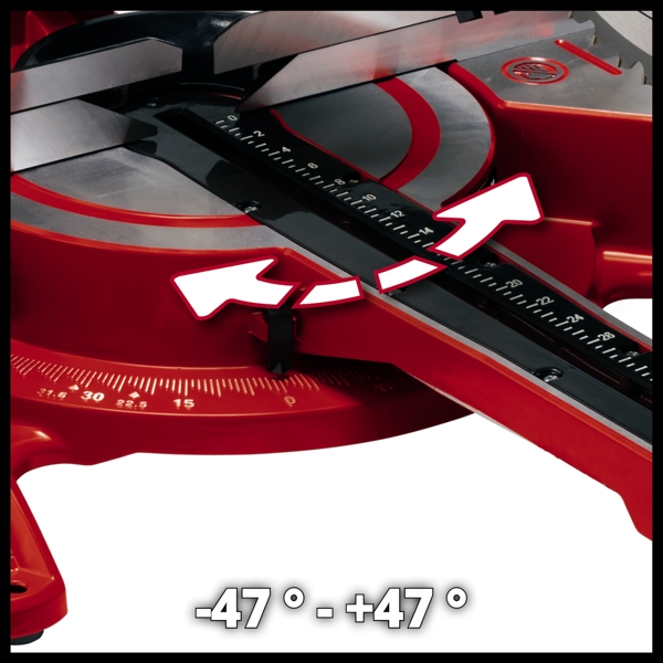 Einhell TC-SM 2534/1 Dual 2350W 250mm Double Bevel Sliding Mitre Saw