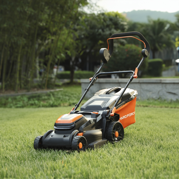 Yard Force LM C37B 37cm 40V Cordless Lawn Mower with Batteries & Charger (Hand Propelled)