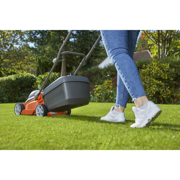 Flymo EasiStore 300R Li 30cm 40V Cordless Lawn Mower with Batteries & Charger (Hand Propelled)