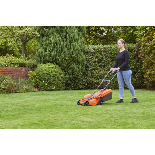 Flymo SimpliStore 300 Li 30cm 40V Cordless Lawn Mower with Batteries & Charger (Hand Propelled)