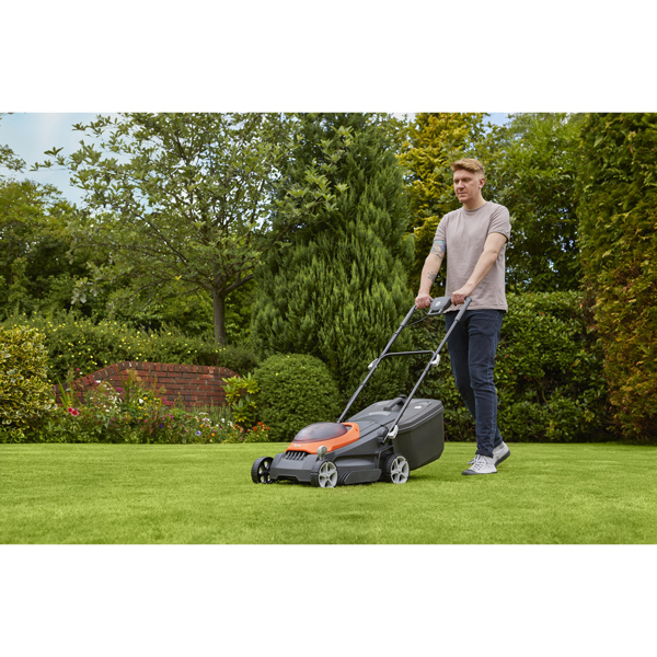 Flymo UltraStore 380R 38cm 36V Cordless Lawn Mower with 2.5Ah P4A Batteries & Chargers