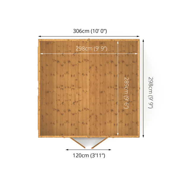 Mercia Premium Shiplap Apex Wooden Workshop 10 x 10