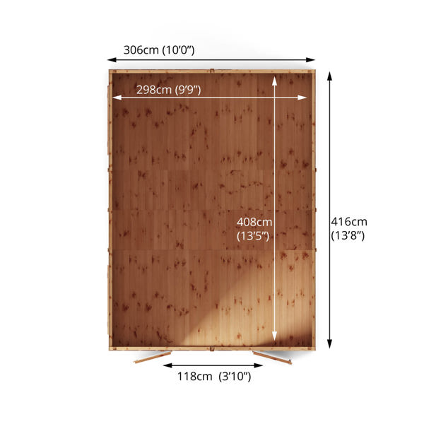 Mercia Premium Shiplap Apex Wooden Workshop 14 x 10