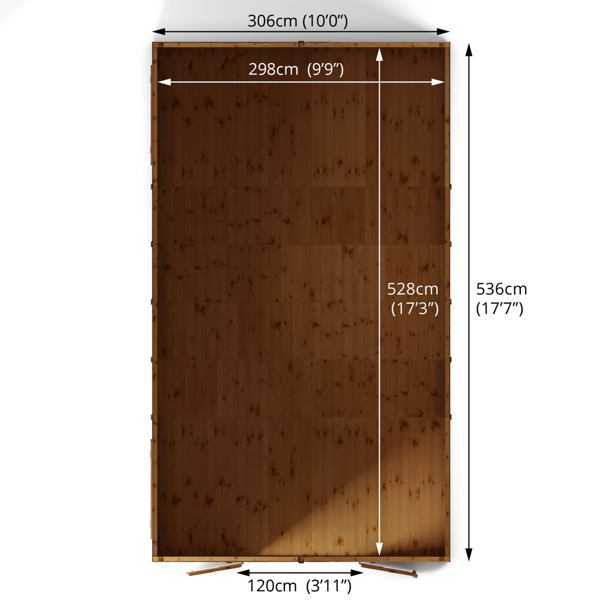 Mercia Premium Shiplap Apex Wooden Workshop 18 x 10