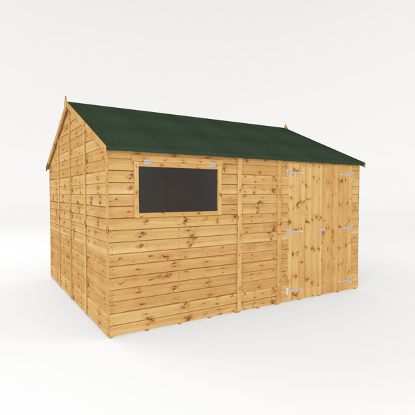 Mercia Premium Shiplap Reverse Apex Wooden Workshop 12 x 10