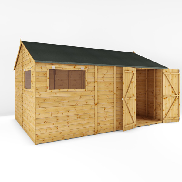 Mercia Premium Shiplap Reverse Apex Wooden Workshop 14 x 10