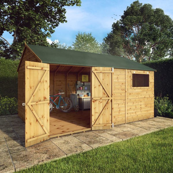 Mercia Premium Shiplap Reverse Apex Wooden Workshop 14 x 10