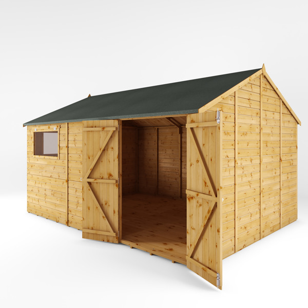 Mercia Premium Shiplap Reverse Apex Wooden Workshop 14 x 10