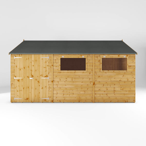 Mercia Premium Shiplap Reverse Apex Wooden Workshop 15 x 10