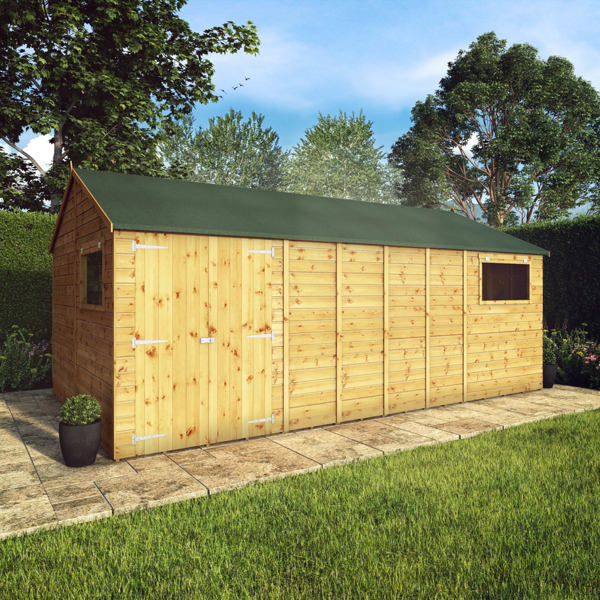 Mercia Premium Shiplap Reverse Apex Wooden Workshop 18 x 10