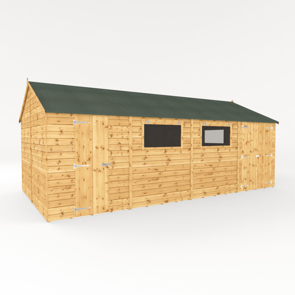 Mercia Premium Shiplap Reverse Apex Wooden Workshop 20 x 10