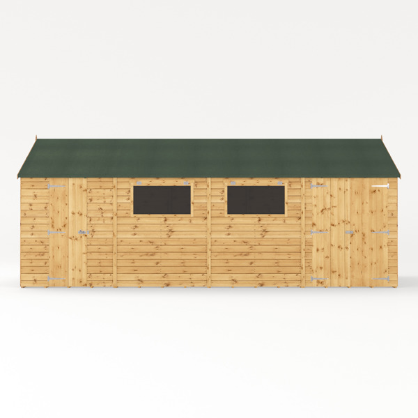 Mercia Premium Shiplap Reverse Apex Wooden Workshop 20 x 10